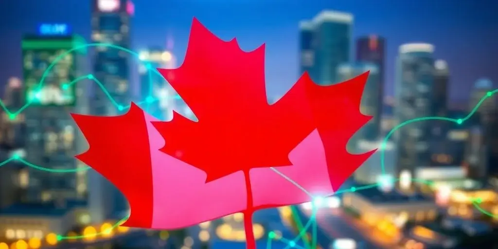 IPTV in Canada 2025 : Everything You Need to Know Before Switching 1 IPTV in Canada 2025 - Background Img Canadian maple leaf with glowing digital streams. (1)